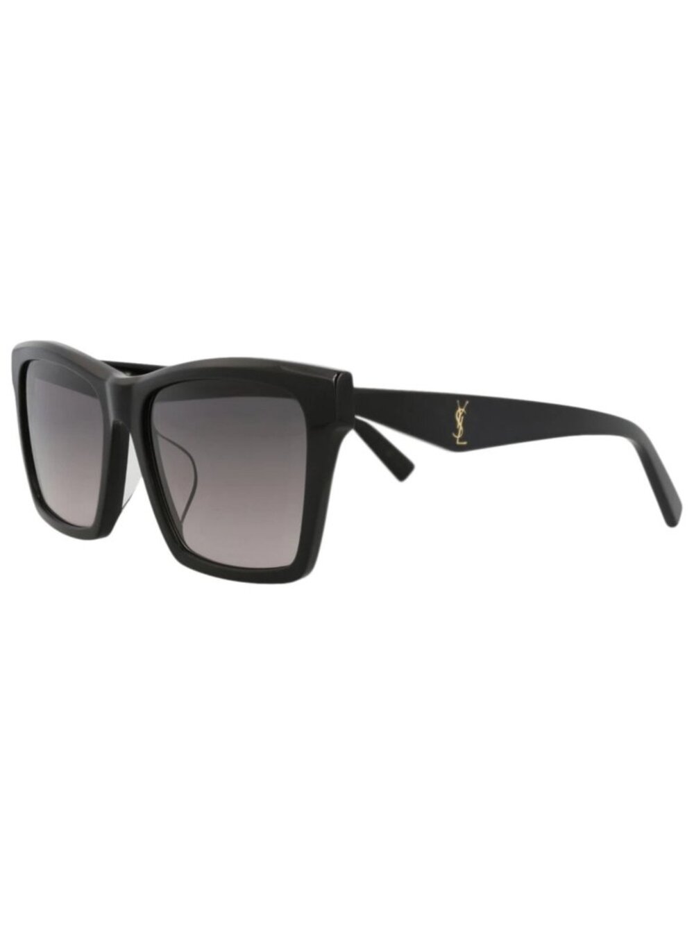 New Saint Laurent Women's Sunglasses Square Rectangle Acetate Frame Unisex Black
